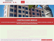 Tablet Screenshot of construccionesbericua.com